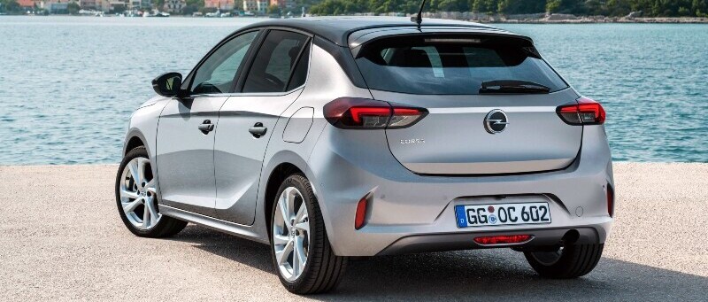 opel corsa elegance grise arriere