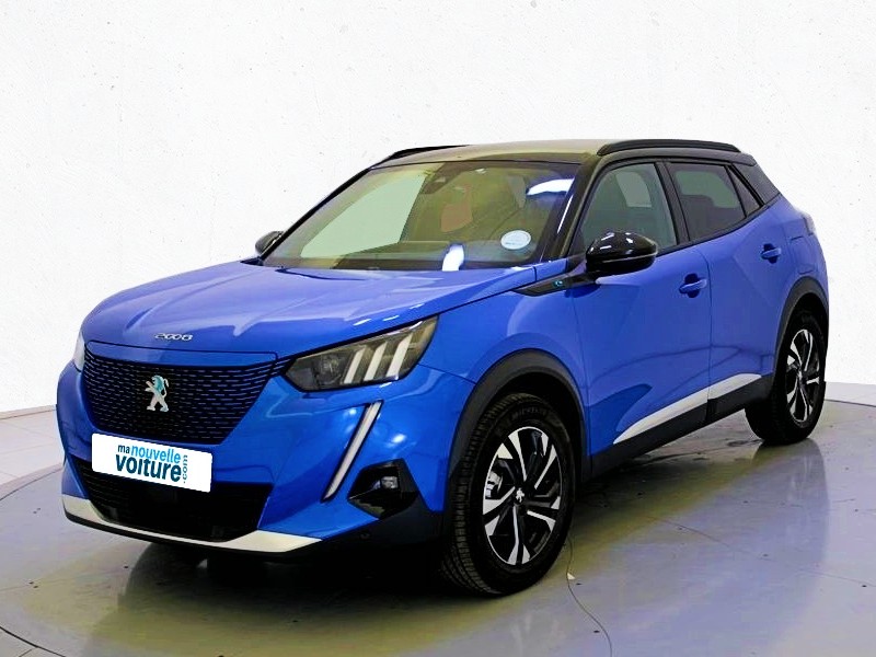 Peugeot e-2008 statique bleu