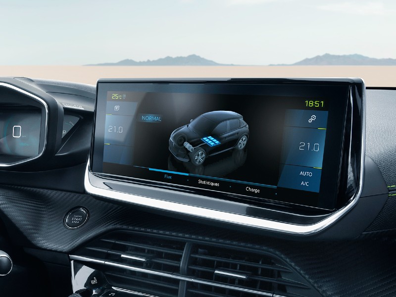 peugeot e-208 ecran