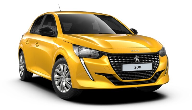 peugeot 208 jaune faro statique