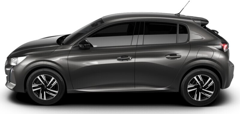 peugeot 208 allure grise statique profil
