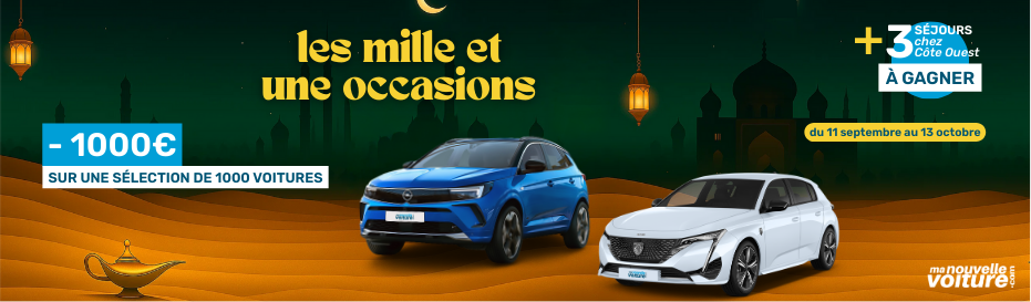 Les mille et une occasions : 1000€ de remise sur 1000 voitures