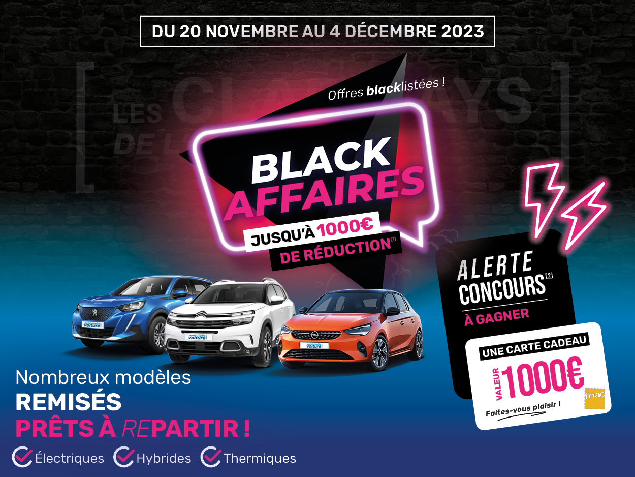 Black Affaire : jusqu'à 1000€ de réduction