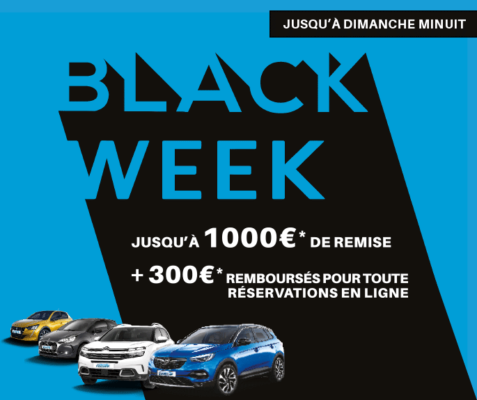 Black Week : 300€ remboursés pour toute réservation en ligne