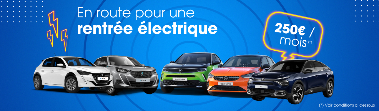 Les Top modèles en LOA à un prix électrique !