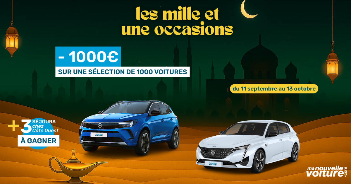 Les mille et une occasions : 1000€ de remise sur 1000 voitures