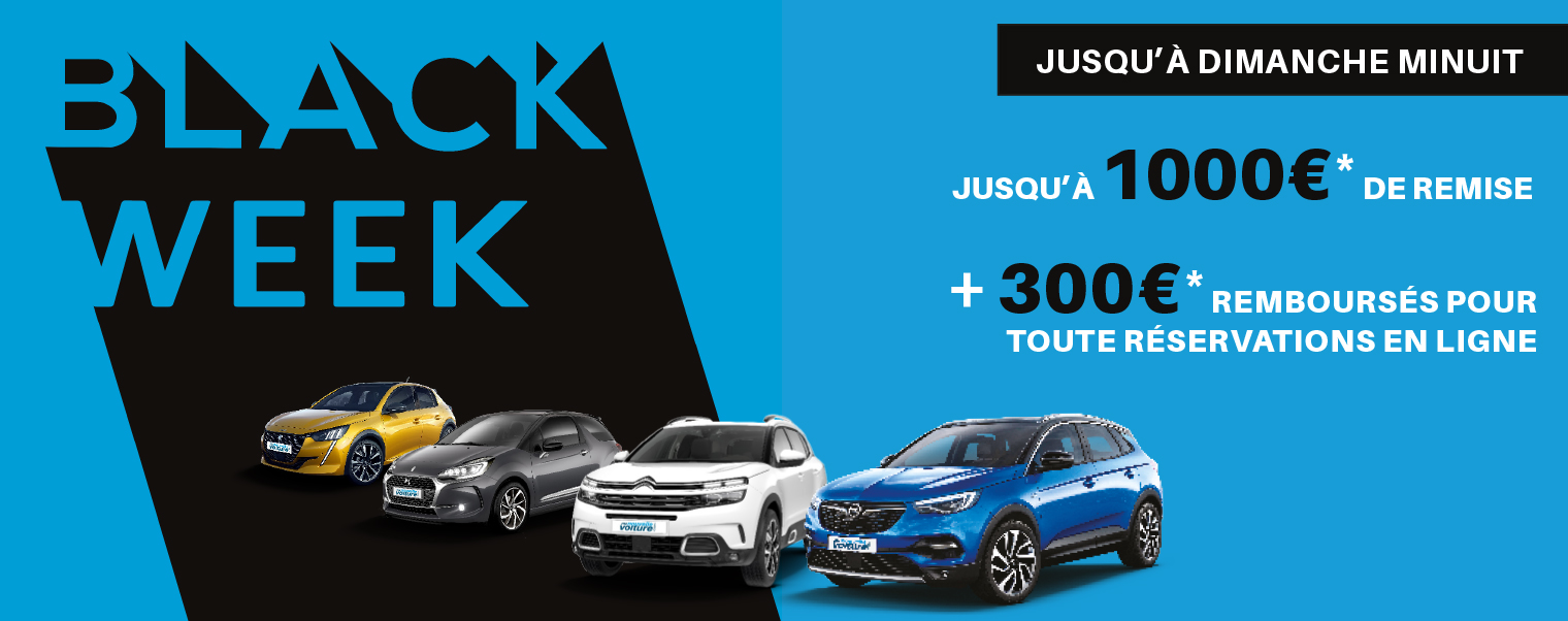 Black Week : 300€ remboursés pour toute réservation en ligne